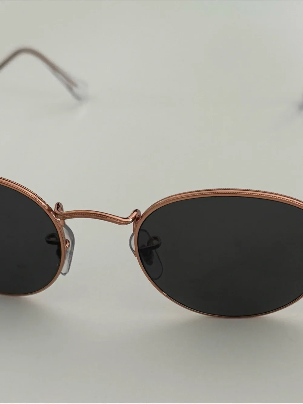 Ray-Ban Women's Round Metal Sunglasses in Rose Gold and Black RB 3447